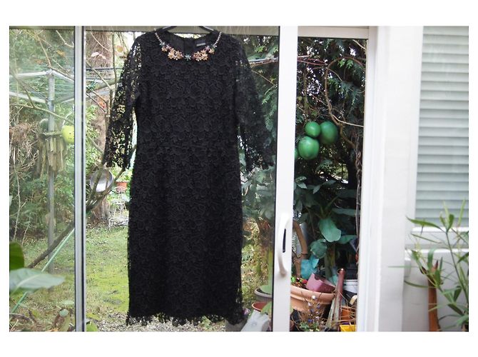 Ermanno Scervino Kleid aus schwarzer Spitze - Ansicht 2