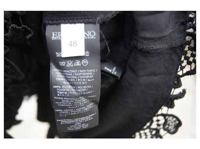 Ermanno Scervino Kleid aus schwarzer Spitze - Ansicht 7
