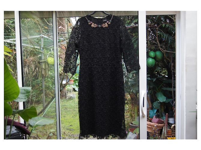 Ermanno Scervino Kleid aus schwarzer Spitze - Ansicht 8