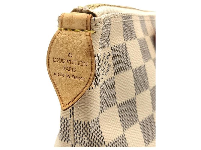 Borsa Louis Vuitton Damier Azur Saleya PM Blu - vista 5