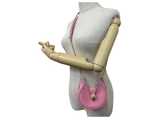 Bulgari Borsa a Spalla Bvlgari Ellipse Micro Chain Rosa - vista 11