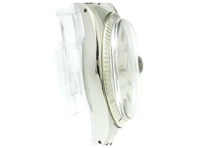 Relógio automático Rolex Datejust em aço e ouro branco 18K - view 8