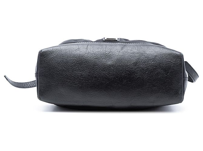 Borsa a spalla in nylon a quadri tonali neri Burberry Nero - vista 3