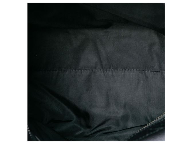 Borsa a spalla in nylon a quadri tonali neri Burberry Nero - vista 4