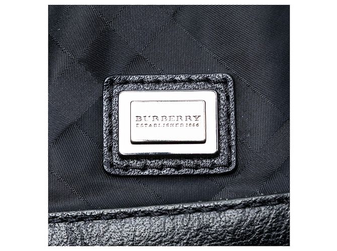 Borsa a spalla in nylon a quadri tonali neri Burberry Nero - vista 5
