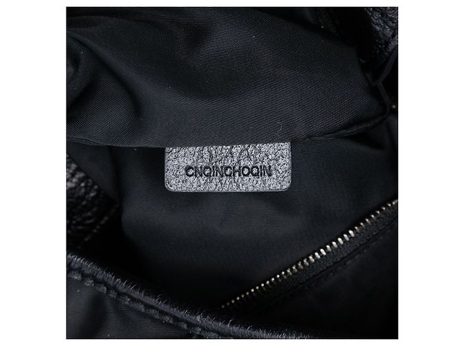 Borsa a spalla in nylon a quadri tonali neri Burberry Nero - vista 6