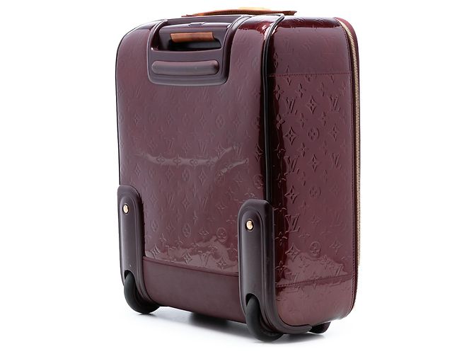 Louis Vuitton Rosso Monogram Vernis Pegase 45 Bordò - vista 2