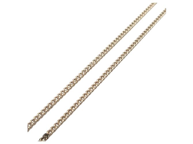 Collana pendente a forma di cuore e logo CC in strass placcato oro di Chanel D'oro - vista 7