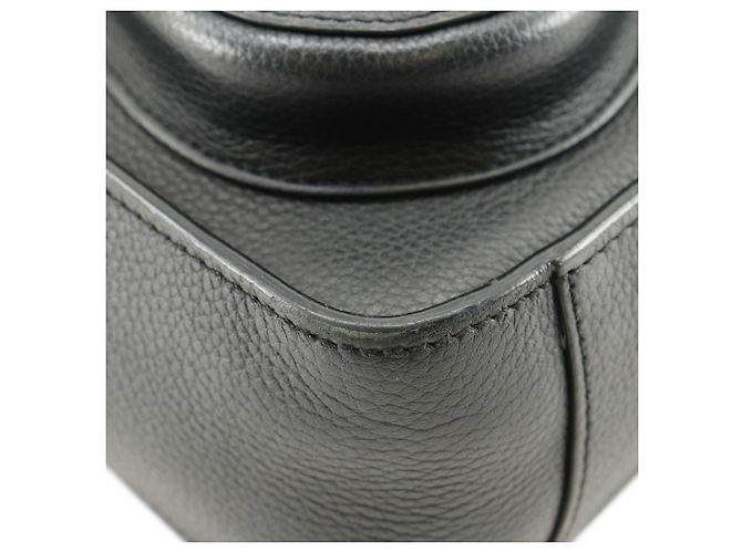 Borsa Saddle mini in pelle di vitello grana nera Dior Nero - vista 7