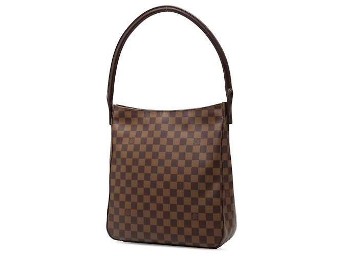 Louis Vuitton Marrone Damier Ebene Looping GM - vista 2