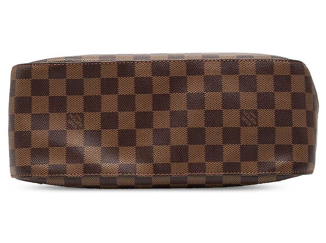 Louis Vuitton Marrone Damier Ebene Looping GM - vista 3