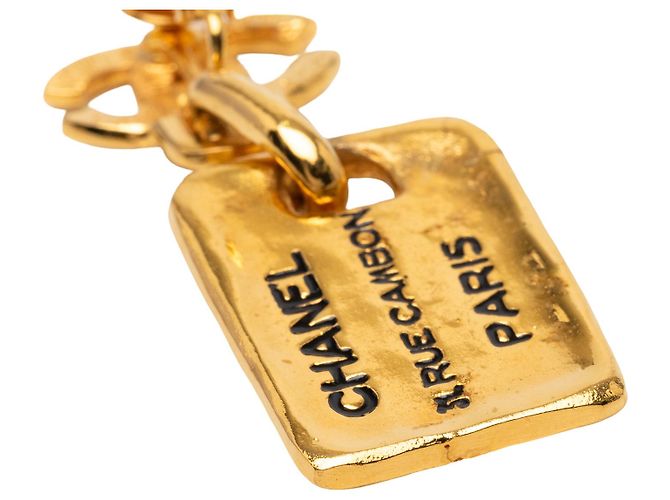 Orecchini a clip pendenti in oro placcato Chanel 31 Rue Cambon D'oro - vista 3