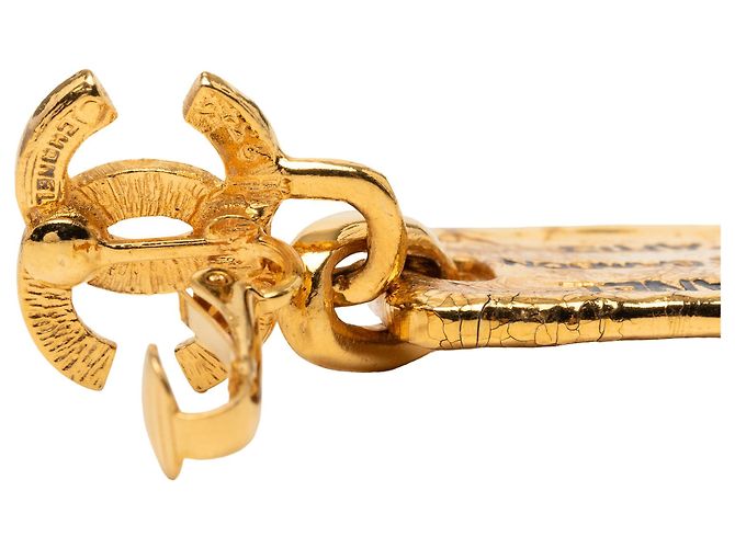 Orecchini a clip pendenti in oro placcato Chanel 31 Rue Cambon D'oro - vista 5