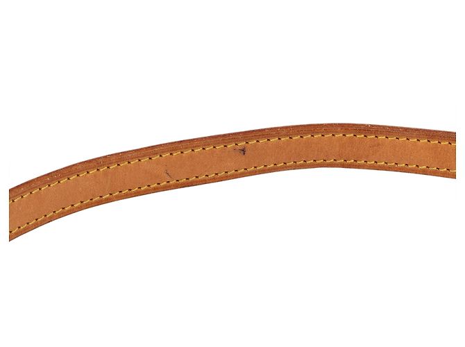 Cinturino in pelle Vachetta beige Louis Vuitton - vista 3
