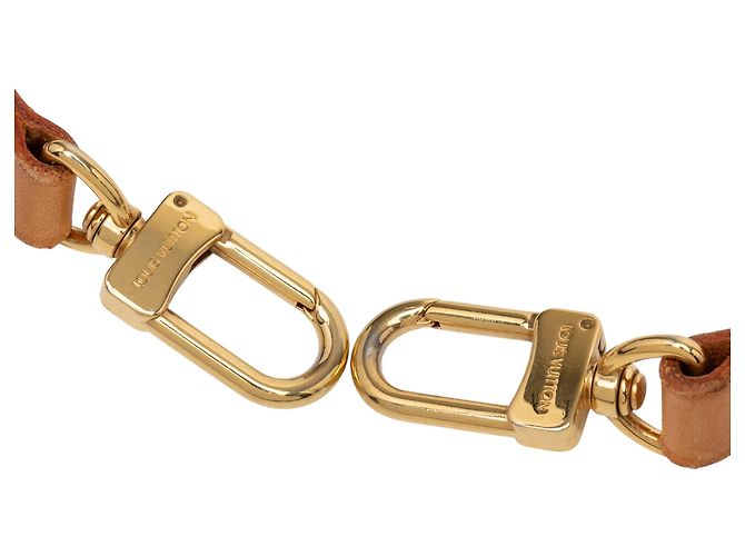 Cinturino in pelle Vachetta beige Louis Vuitton - vista 5