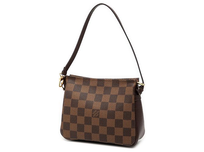 Trousse Pochette Damier Ebene Marrone Louis Vuitton - vista 2