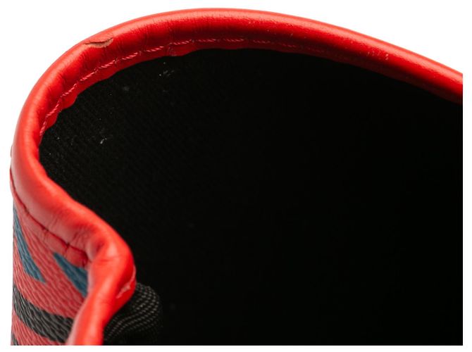 Bolso Tote La Greca de lona recubierta roja de Versace - vista 10