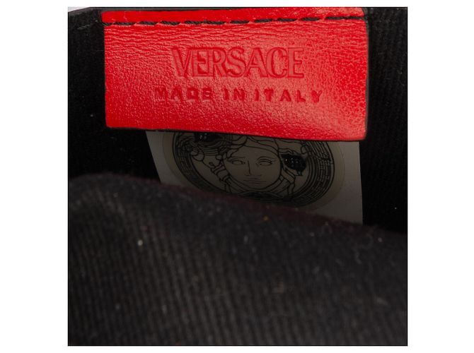 Bolso Tote La Greca de lona recubierta roja de Versace - vista 5