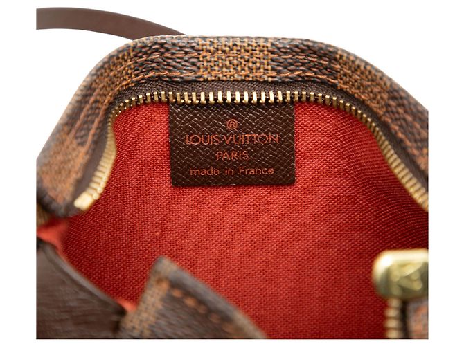 Trousse Pochette Damier Ebene Marrom Louis Vuitton - vista 5