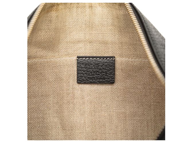 Bamboo Clutch de couro de bezerro preto Gucci com tassel de bambu - vista 5