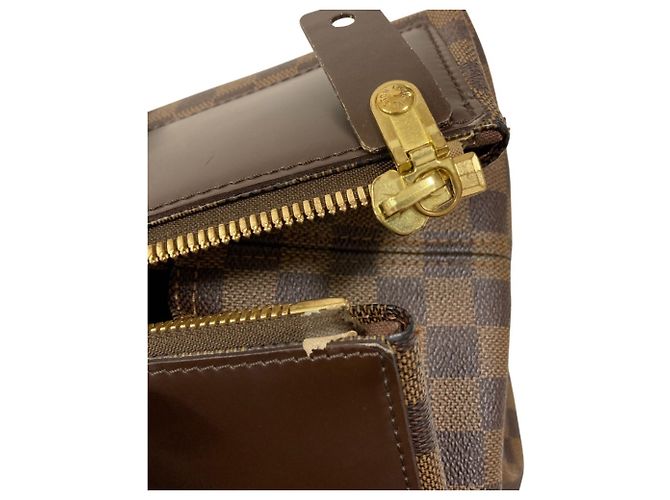 Borsa Louis Vuitton Damier Greenwich PM Marrone Damier ebene - vista 10