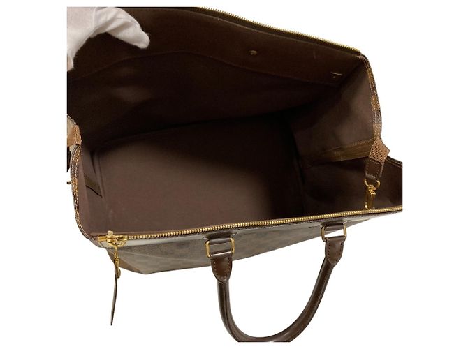 Borsa Louis Vuitton Damier Greenwich PM Marrone Damier ebene - vista 3