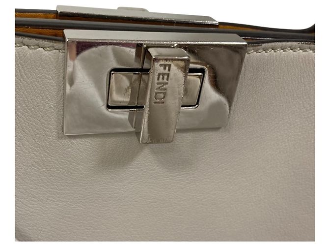 Borsa Fendi Peekaboo Iconic Essential 2-in-1 grigia Marrone - vista 11