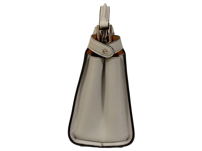 Borsa Fendi Peekaboo Iconic Essential 2-in-1 grigia Marrone - vista 4