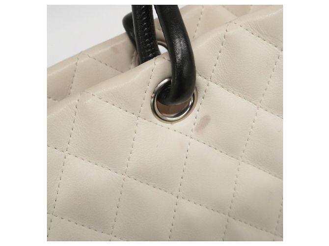 Chanel Cambon Tote Tasche Schwarz Weiß - Ansicht 15