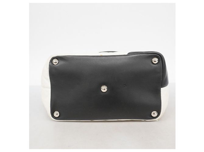 Chanel Cambon Tote Tasche Schwarz Weiß - Ansicht 3