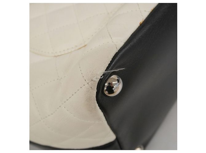 Chanel Cambon Tote Tasche Schwarz Weiß - Ansicht 6