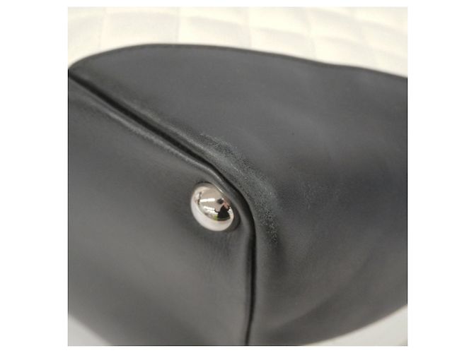 Chanel Cambon Tote Tasche Schwarz Weiß - Ansicht 7