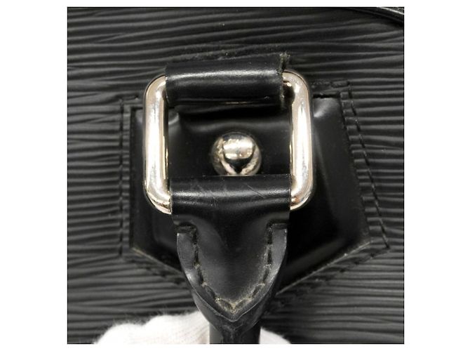 Borsa a mano Bowling Montaigne PM in Epi Louis Vuitton Nero - vista 11