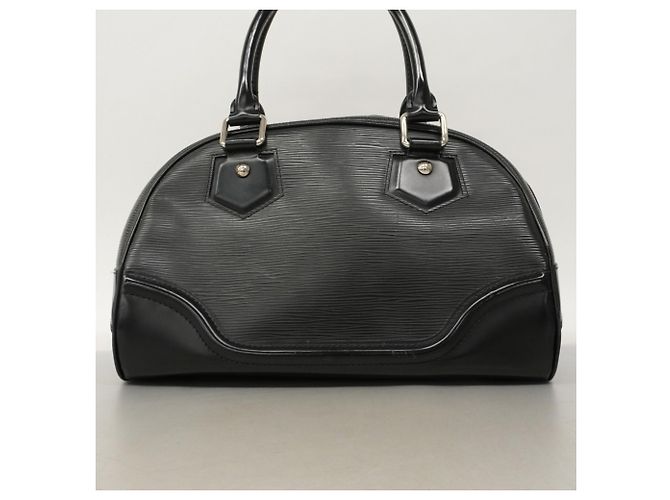 Borsa a mano Bowling Montaigne PM in Epi Louis Vuitton Nero - vista 16