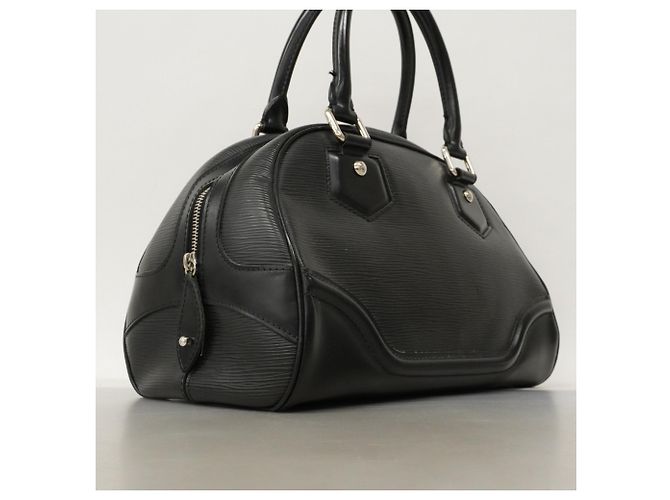 Borsa a mano Bowling Montaigne PM in Epi Louis Vuitton Nero - vista 2