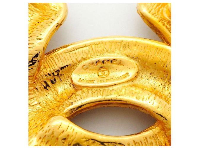 Timeless Spilla Matelassé Coco Mark di Chanel D'oro - vista 4
