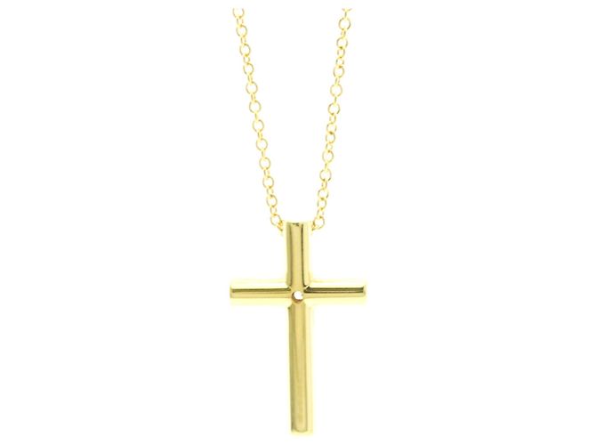 Tiffany & Co Collar Péndulo de Diamante Cruzado Tiffany Dorado - vista 2