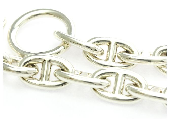 Bracciale charm Chaine d'Ancre MM in argento 925 di Hermès - vista 10