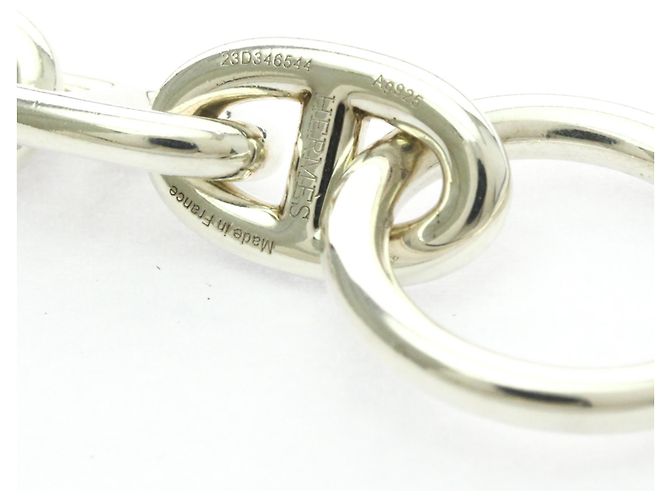 Bracciale charm Chaine d'Ancre MM in argento 925 di Hermès - vista 2