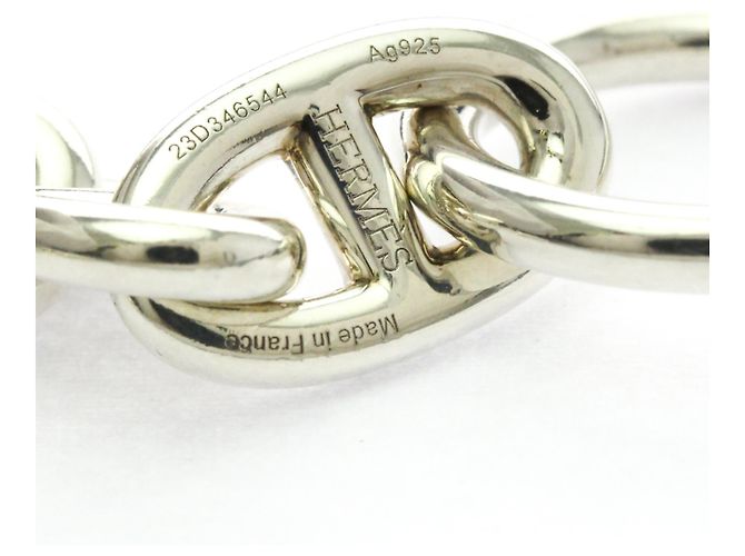 Bracciale charm Chaine d'Ancre MM in argento 925 di Hermès - vista 4
