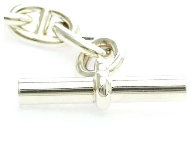 Bracciale charm Chaine d'Ancre MM in argento 925 di Hermès - vista 6