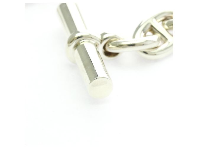 Bracciale charm Chaine d'Ancre MM in argento 925 di Hermès - vista 7