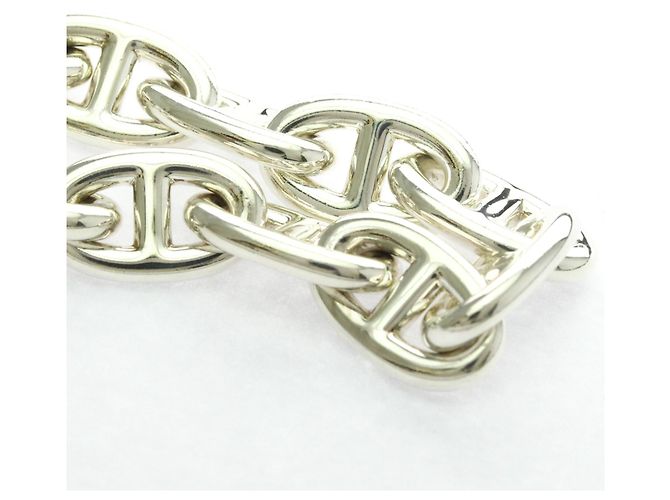 Bracciale charm Chaine d'Ancre MM in argento 925 di Hermès - vista 9