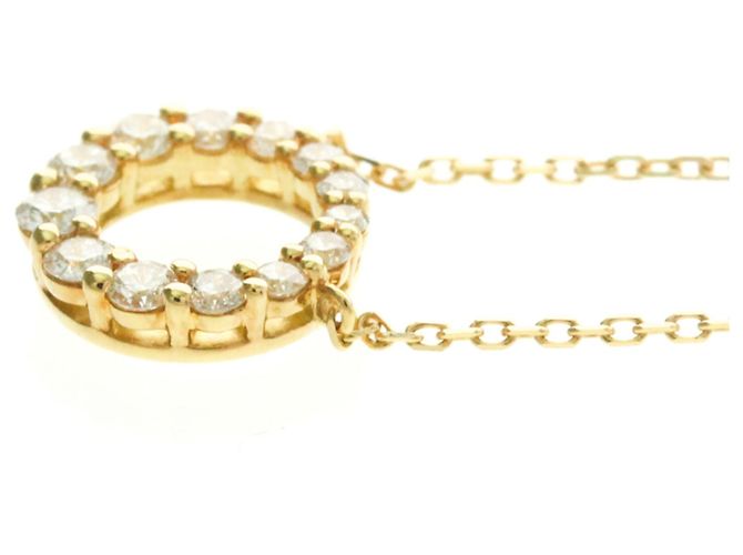 Autre Marque 4°C Circle Diamant-Halskette Golden - Ansicht 3