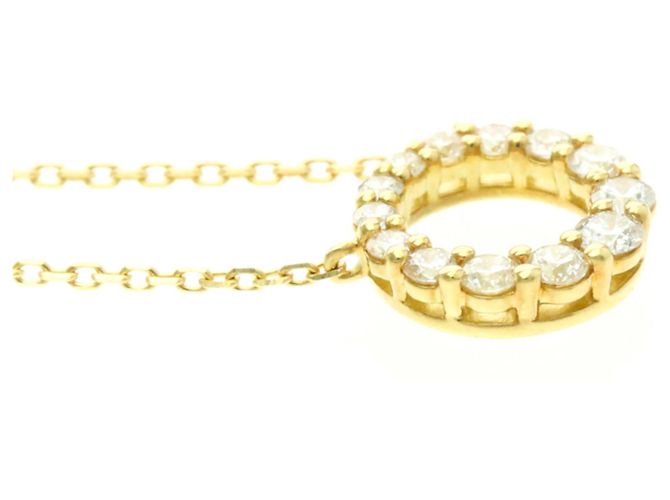 Autre Marque 4°C Circle Diamant-Halskette Golden - Ansicht 5