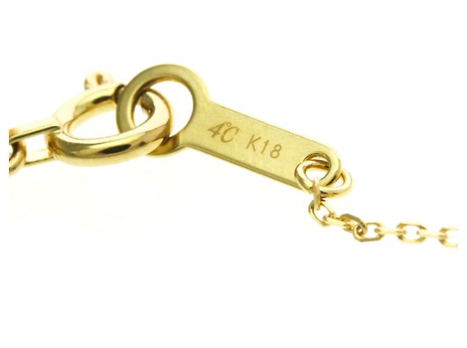Autre Marque 4°C Circle Diamant-Halskette Golden - Ansicht 9