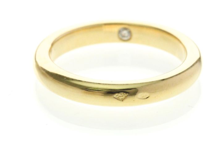 Anello nuziale in oro giallo 18K con diamanti Chaumet D'oro - vista 3