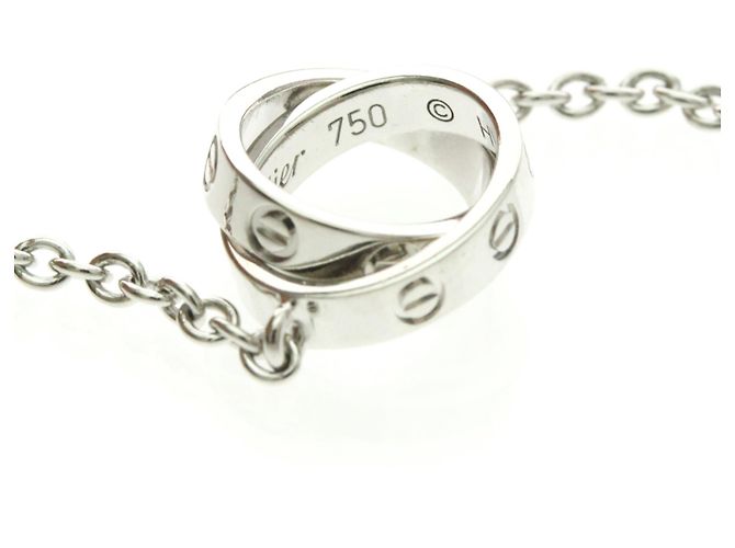 Collana Baby Love Cartier in Oro Bianco - vista 9