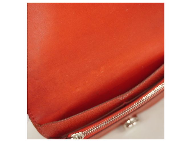 Billetera Compacta Dogon de Hermès en Rouge Vif Roja - vista 11