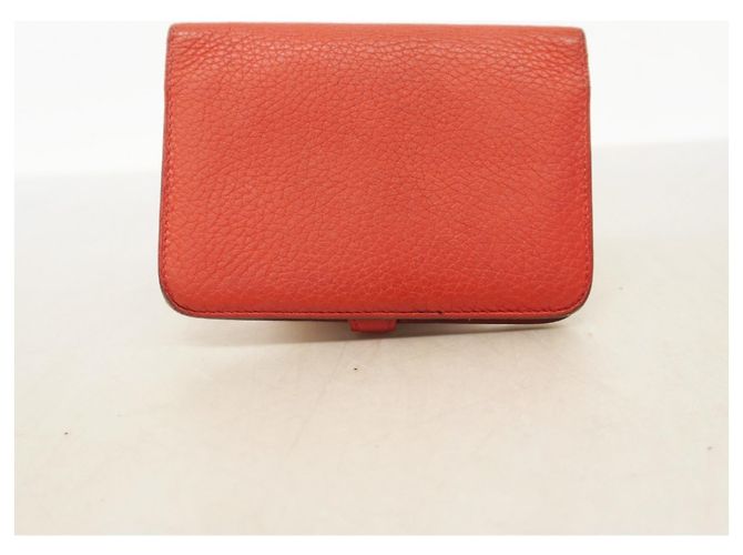 Billetera Compacta Dogon de Hermès en Rouge Vif Roja - vista 14